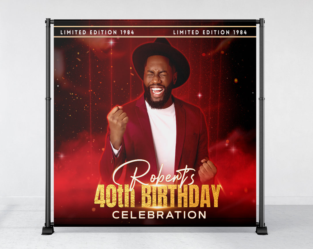 Birthday Backdrop Banner Limited Edition